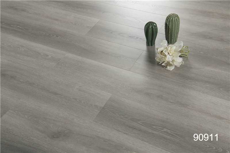 Explain the structure of waterproof laminate flooring in detail